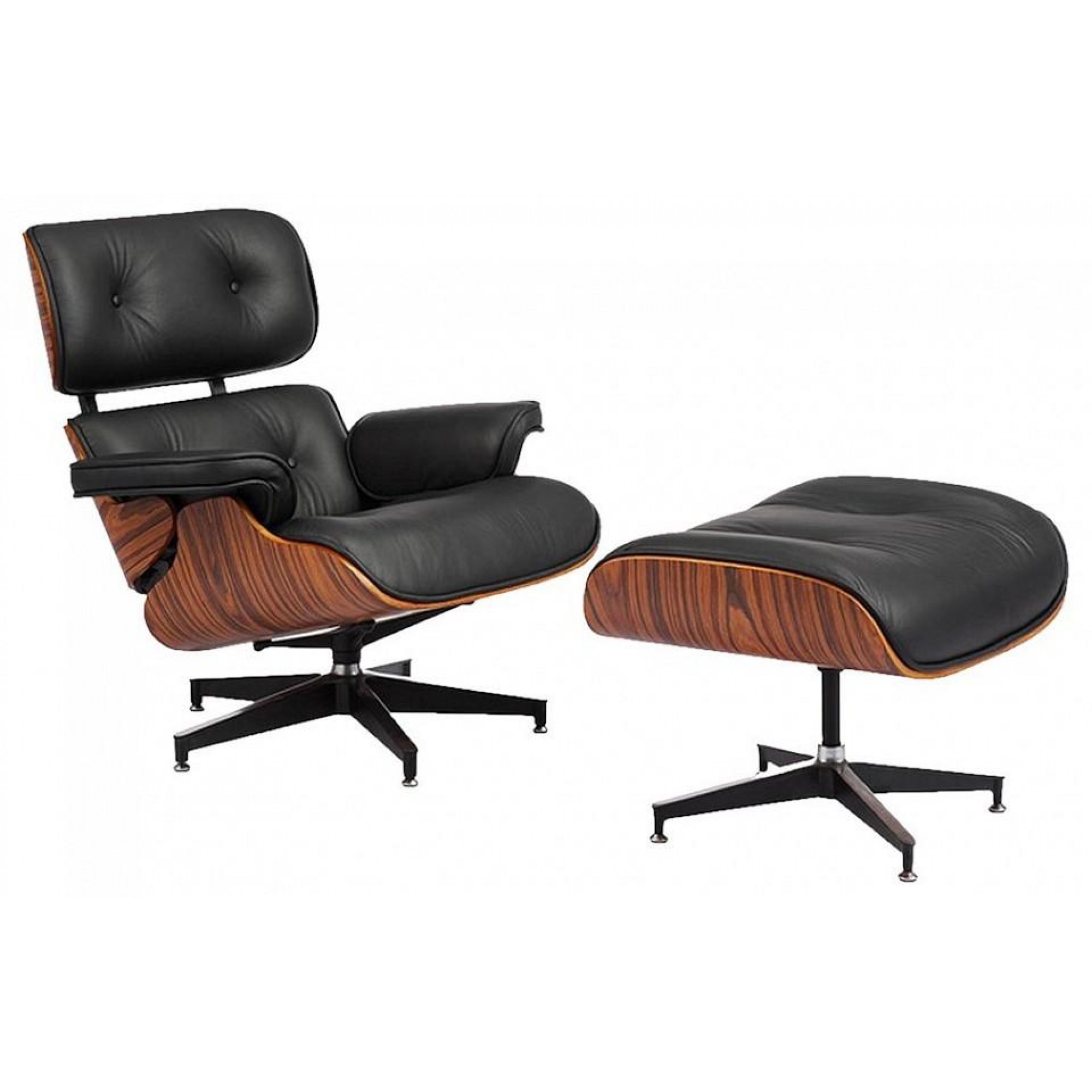 Кресло с пуфом Eames Lounge Chair    BDX_FR0016-17