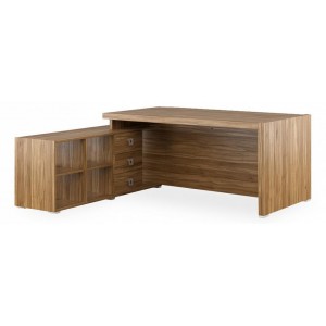 Стол для руководителя Solid древесина коричневая нейтральная орех 1830x1740x750(POI_SOL29711003)