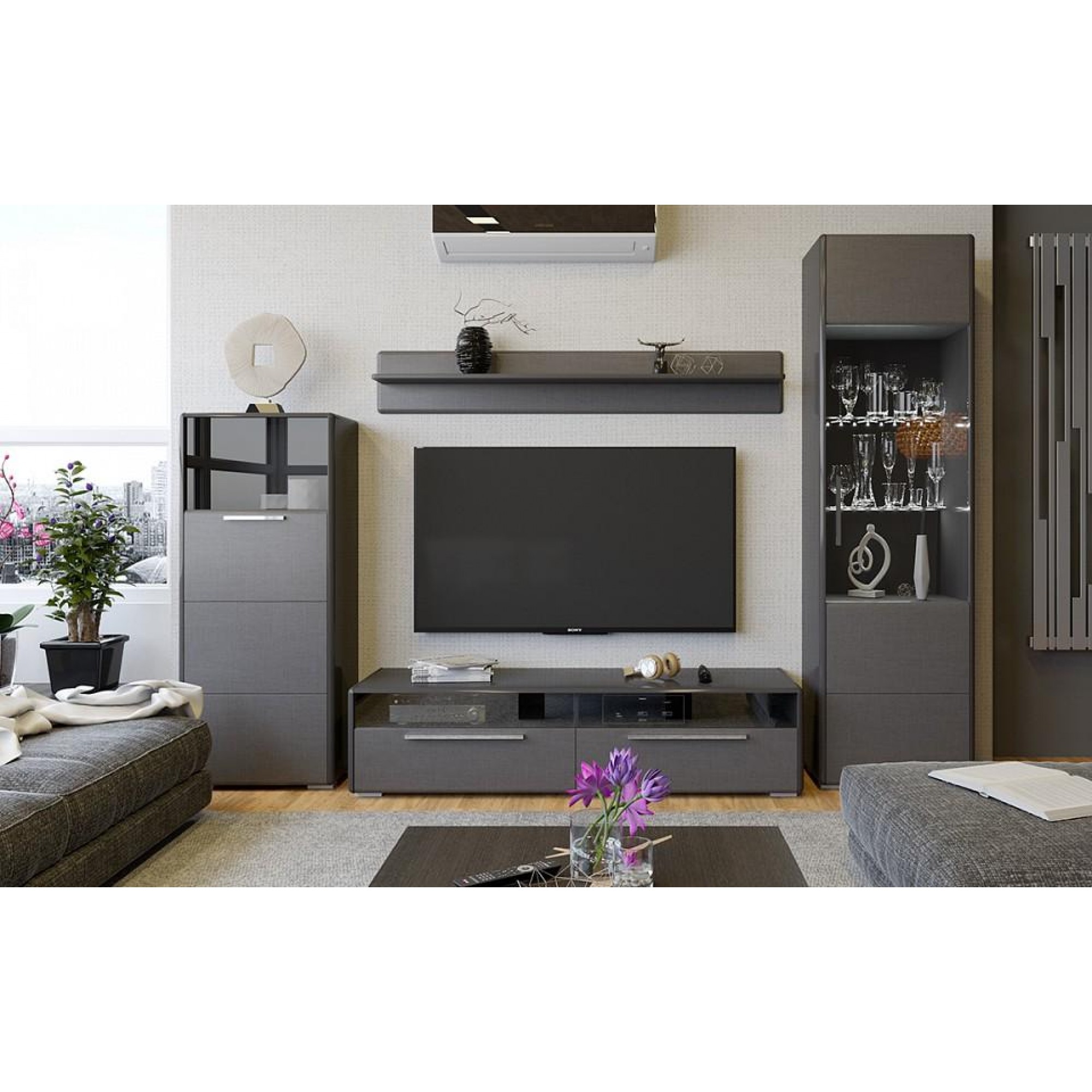 Стенка-горка модульная Наоми ГН-208.104    TRI_Naomi_livingroom_system_4