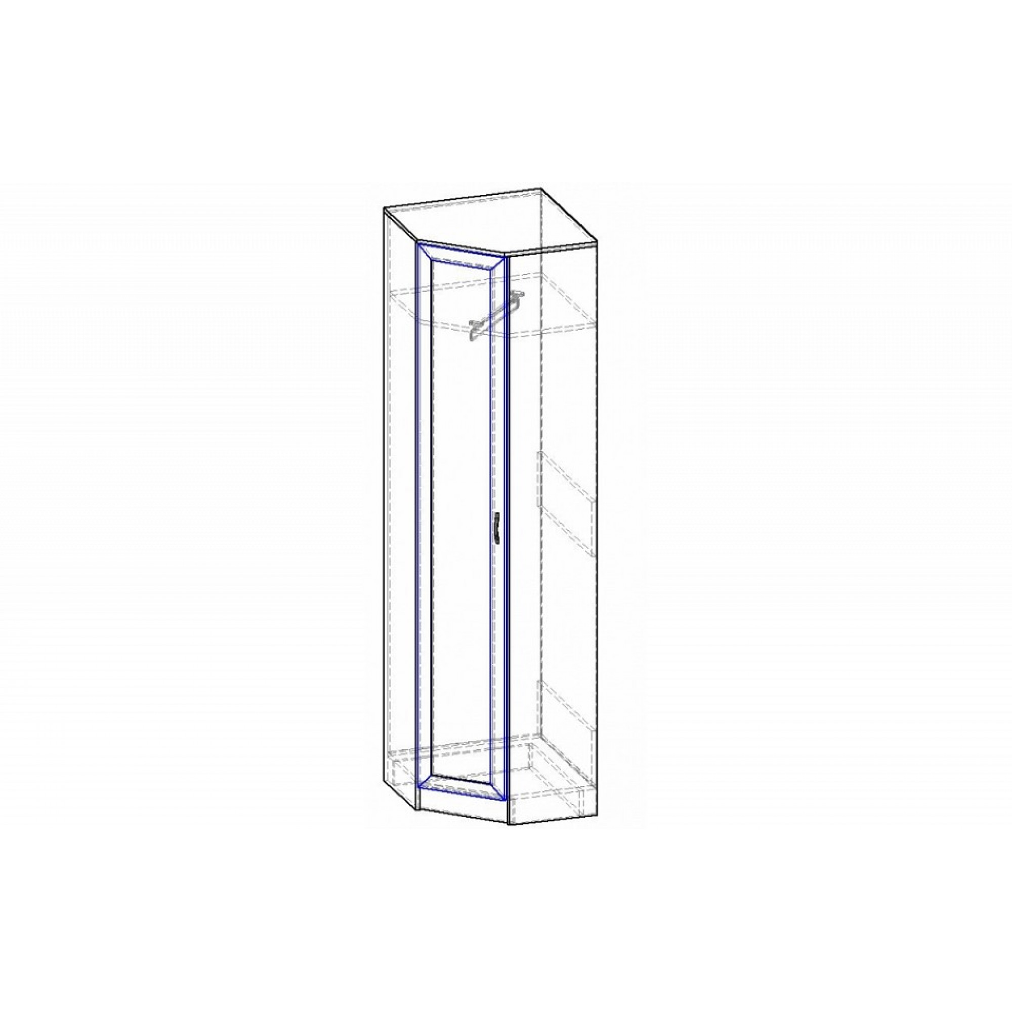 Шкаф платяной Горизонт-Р ШРУ.001.600-05    BRN_1185