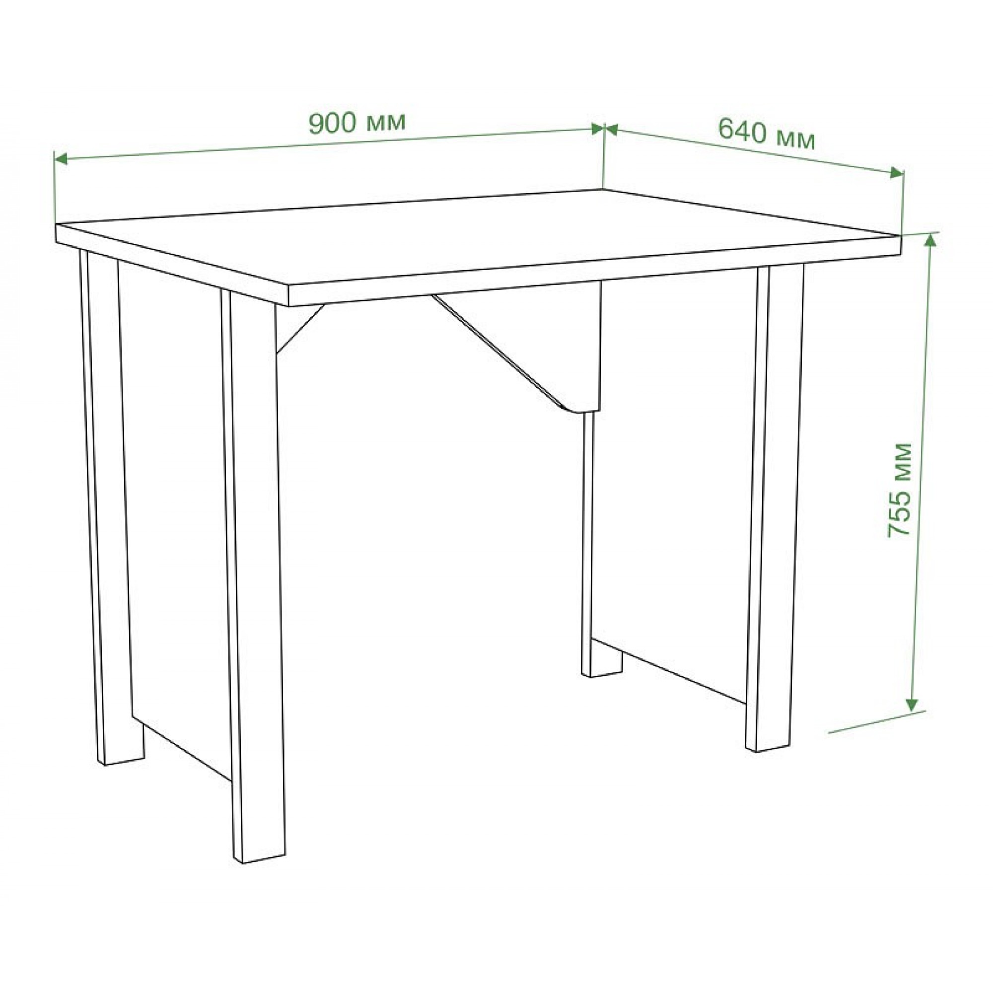 Стол письменный Бартоло СТД-90 c ЯПД    MER_STD-90_s_YAPD_KBE