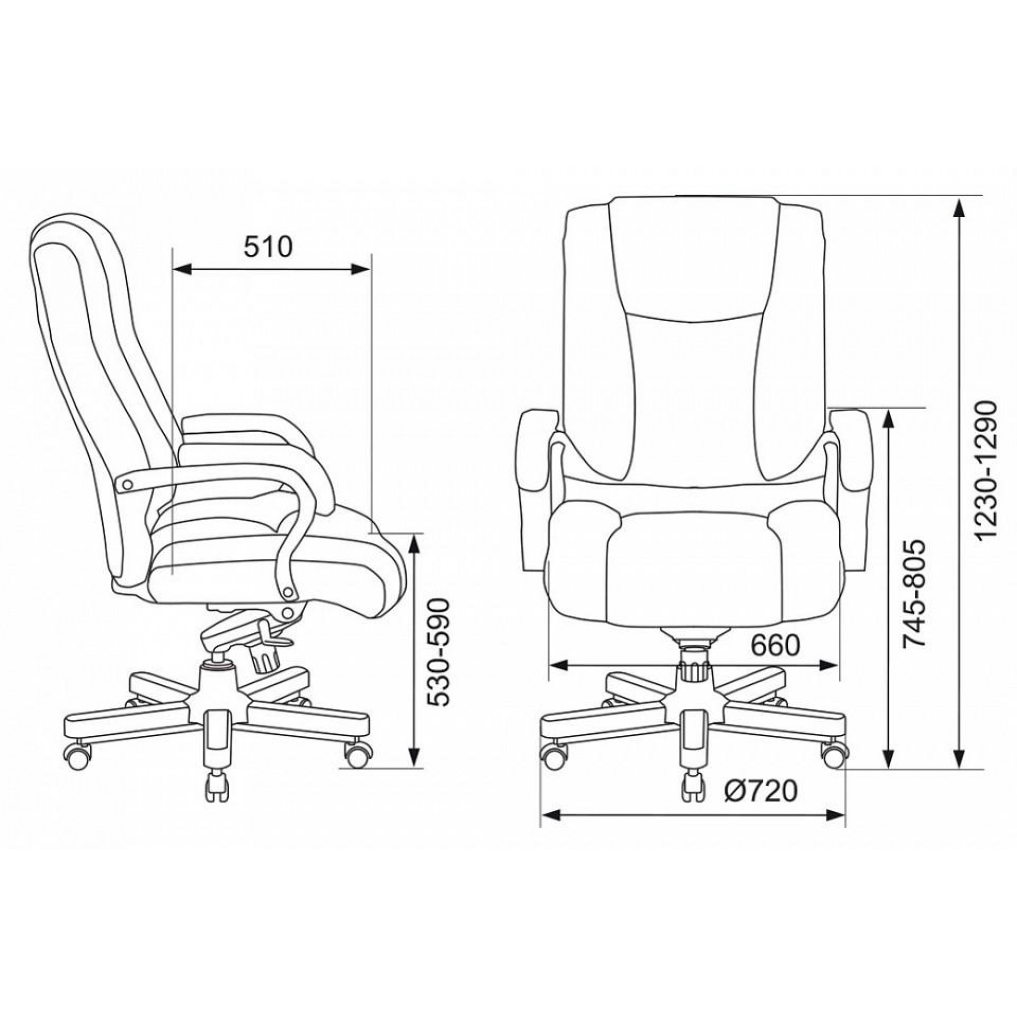 Кресло для руководителя T-9925Walnut/Chok    BUR_1399464