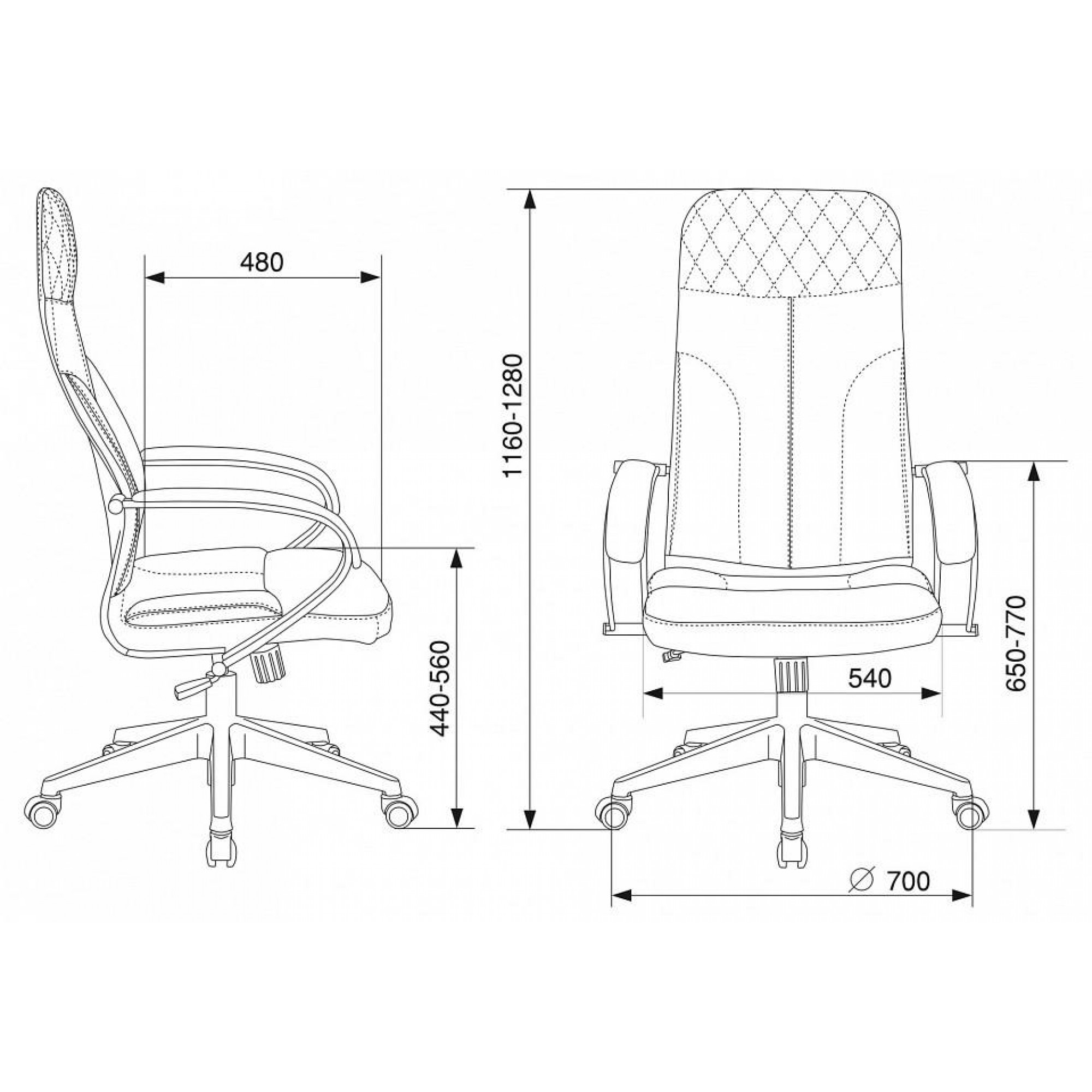 Кресло компьютерное CH-608Fabric    BUR_1614481