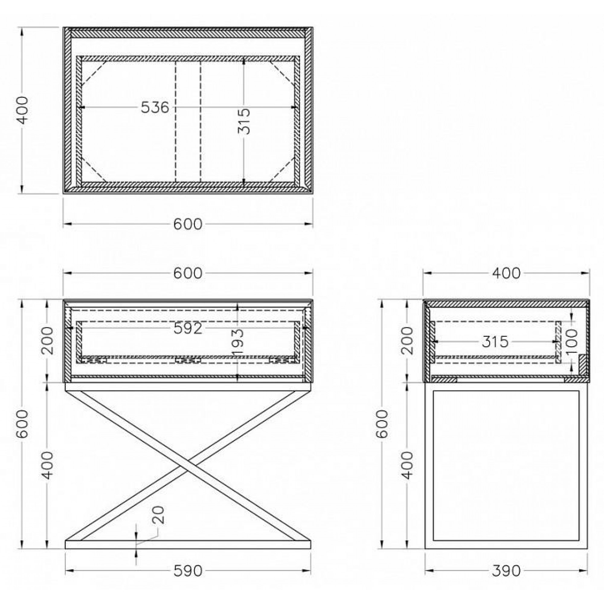 Тумбочка KFG090    GRD_TT-00005661