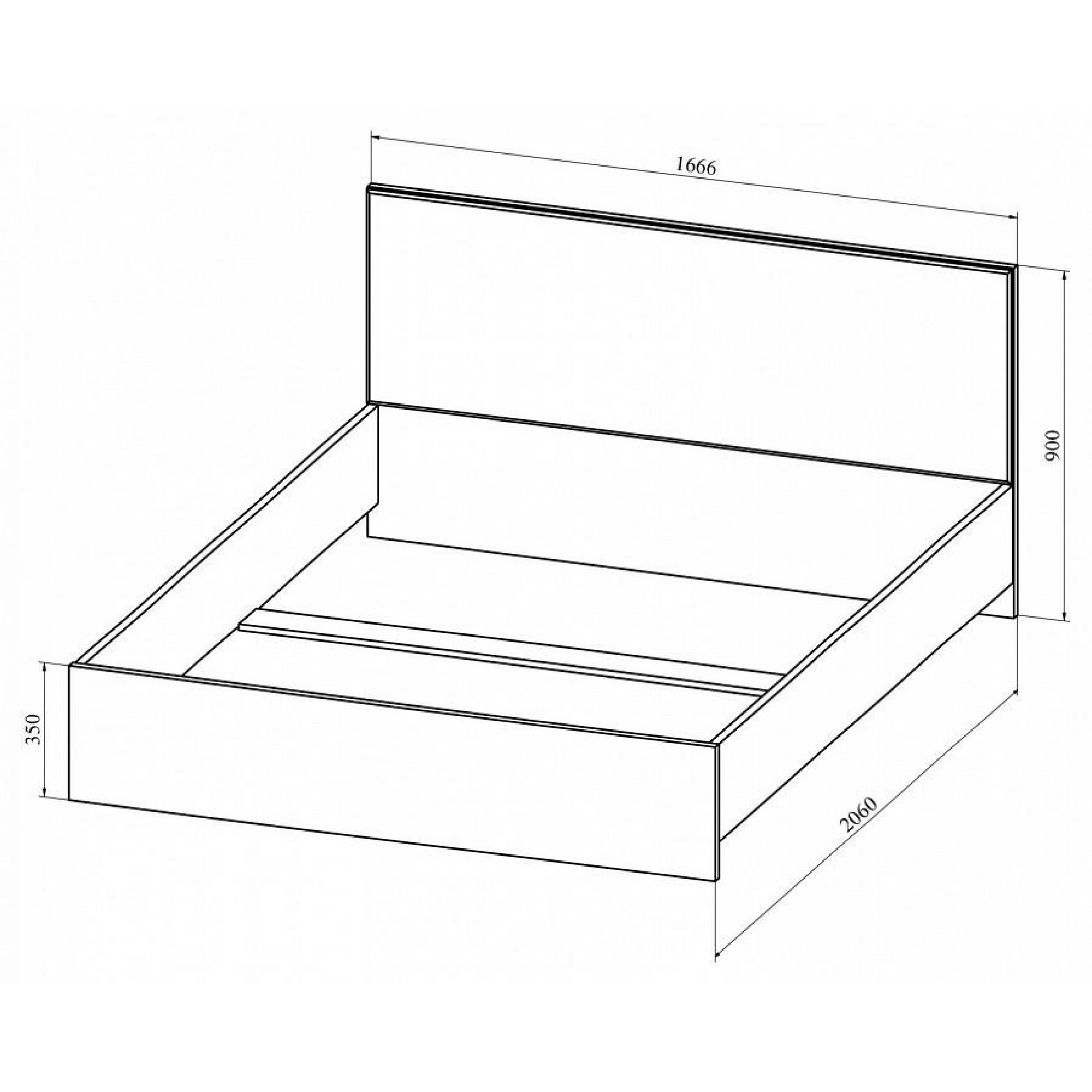 Кровать двуспальная Анастасия АН-20К    KOM_AN-20K_2000-1600_system_1-1