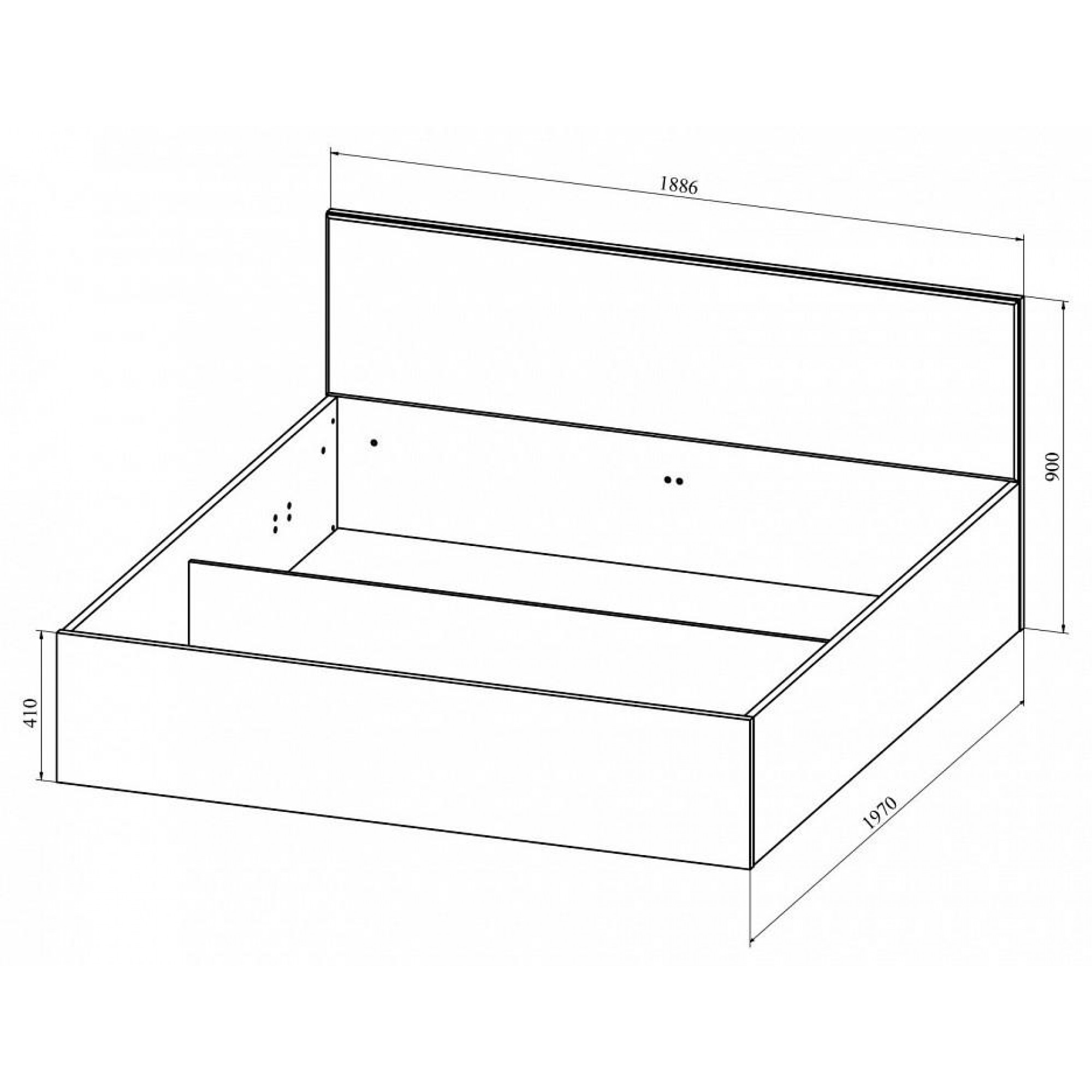 Кровать двуспальная Анастасия АН-28К    KOM_AN-28K_1900-1800_system_1-1