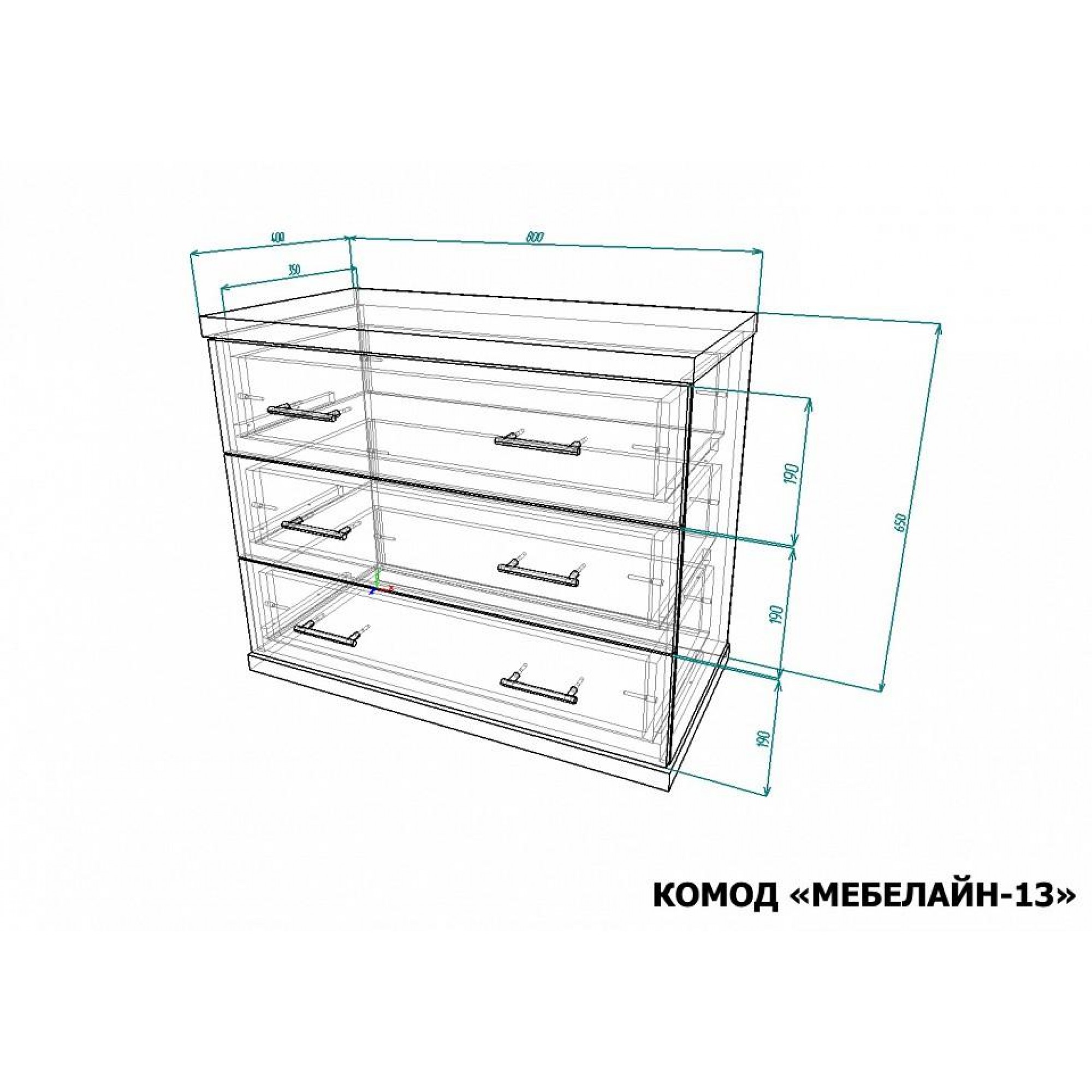 Комод Мебелайн-13    MLN_Kd-MN-013